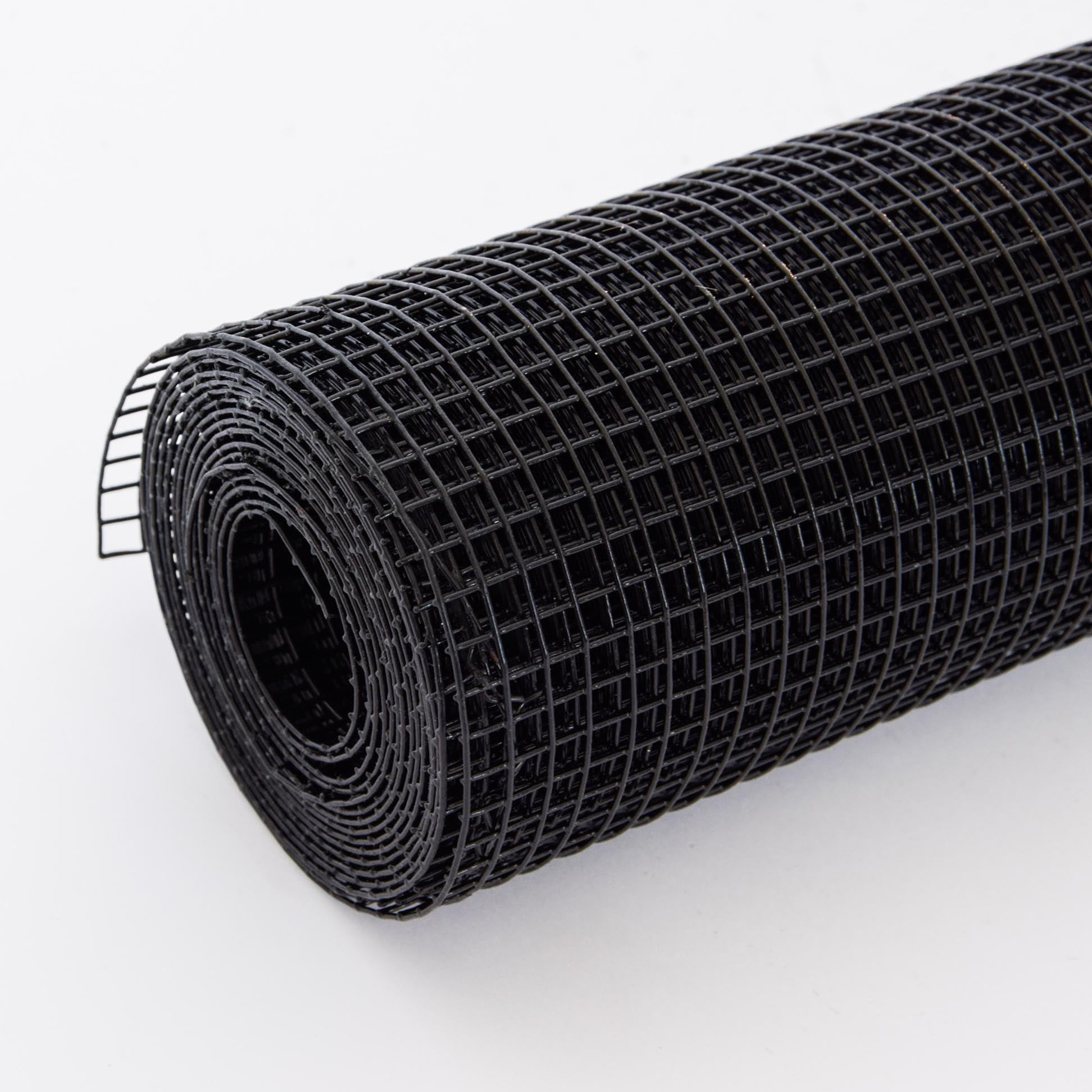 36 inch×100 ft Black Vinyl Coated Hardware Cloth, 19 Gauge 1/2 inch Black PVC Hardware Cloth, Black Welded Wire Fence Supports Poultry-Netting Cage-Home Improvement and Chicken Coop