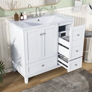 UBesGoo Pedestal Under Sink Storage Bathroom Vanity Cabinet Space Saver ...