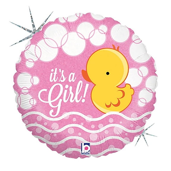 36 inch Bubble Ducky Girl Foil Mylar Balloon - Party Supplies Decorations