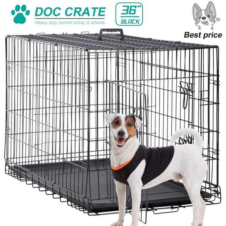 36 inch Dog Crates for Medium Dogs Folding Dog Cages Dog Kennels Pet