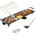 36 inch Electric Griddle Teppanyaki Grill, BBQ Smokeless Grills, 2000W