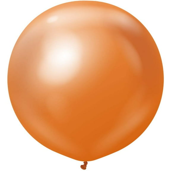 36 inch Kalisan Mirror Copper Latex Balloons (2 Pack) - Party Supplies Decorations