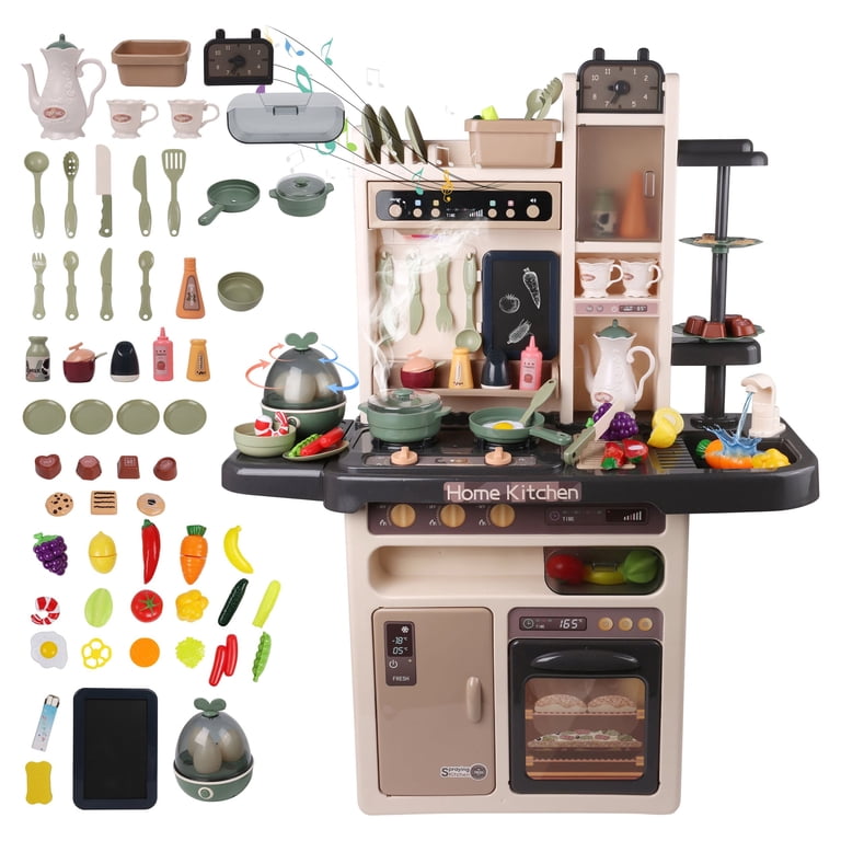36 inch Kids Play Kitchen Set – Large Pretend Kitchen Toy with