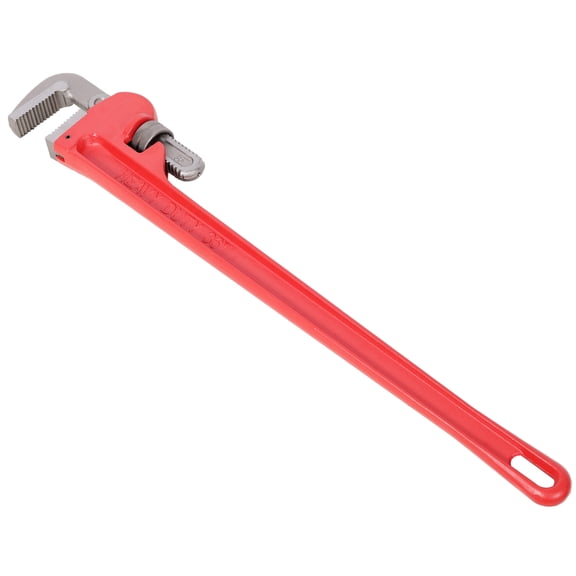 36-inch Pipe Wrench, Heavy-Duty Adjustable Straight Pipe Wrench for Plumbing, Reliable Cast Steel with Heat-Treated Jaw Teeth, Ideal for Home Maintenance and Gas Tank Repairs