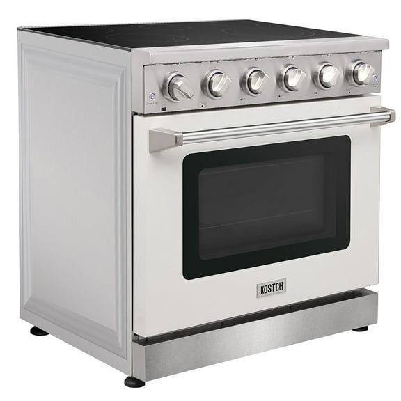 KOSTCH 36in Electric Range with 5 Elements Cooktop and 6.0 Cu.ft. Convection Oven in Stainless Steel