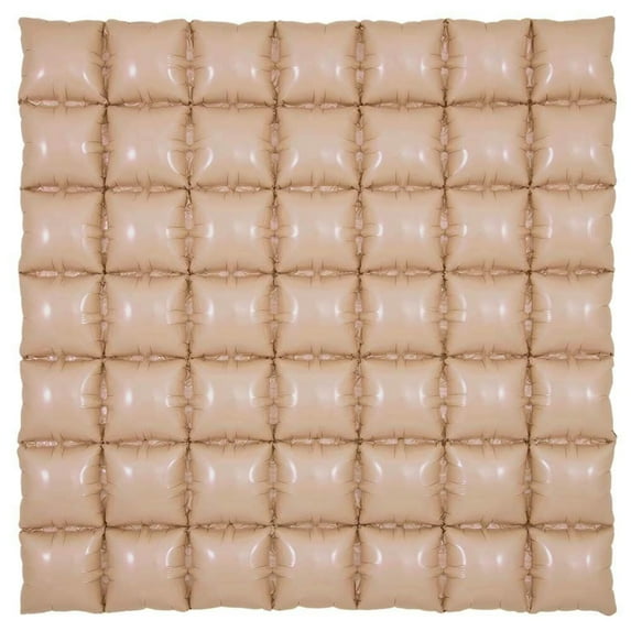 36 inch Waffle Panel - Matte Blush Foil Mylar Balloon - Party Supplies Decorations