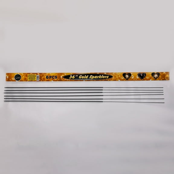 36" inch Wedding Sparklers| Utah Sparklers | Gold Sparklers for Weddings or Party | 48 Pieces