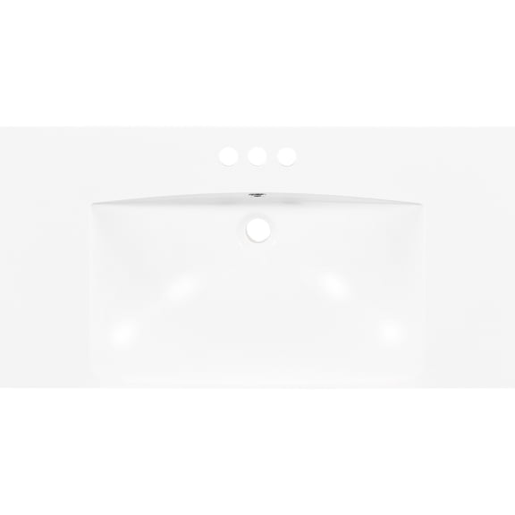 36 inches Long - Resilient to Scratches - Vanity Top - Enough Room for Toiletries