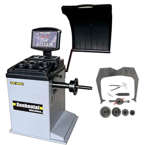 36 mm Shaft 24 Inch Max. Rim Diameter Self-Calibrating 680S High Performance Car Computer Wheel Balancers Wheel Balancing - One Year Warranty