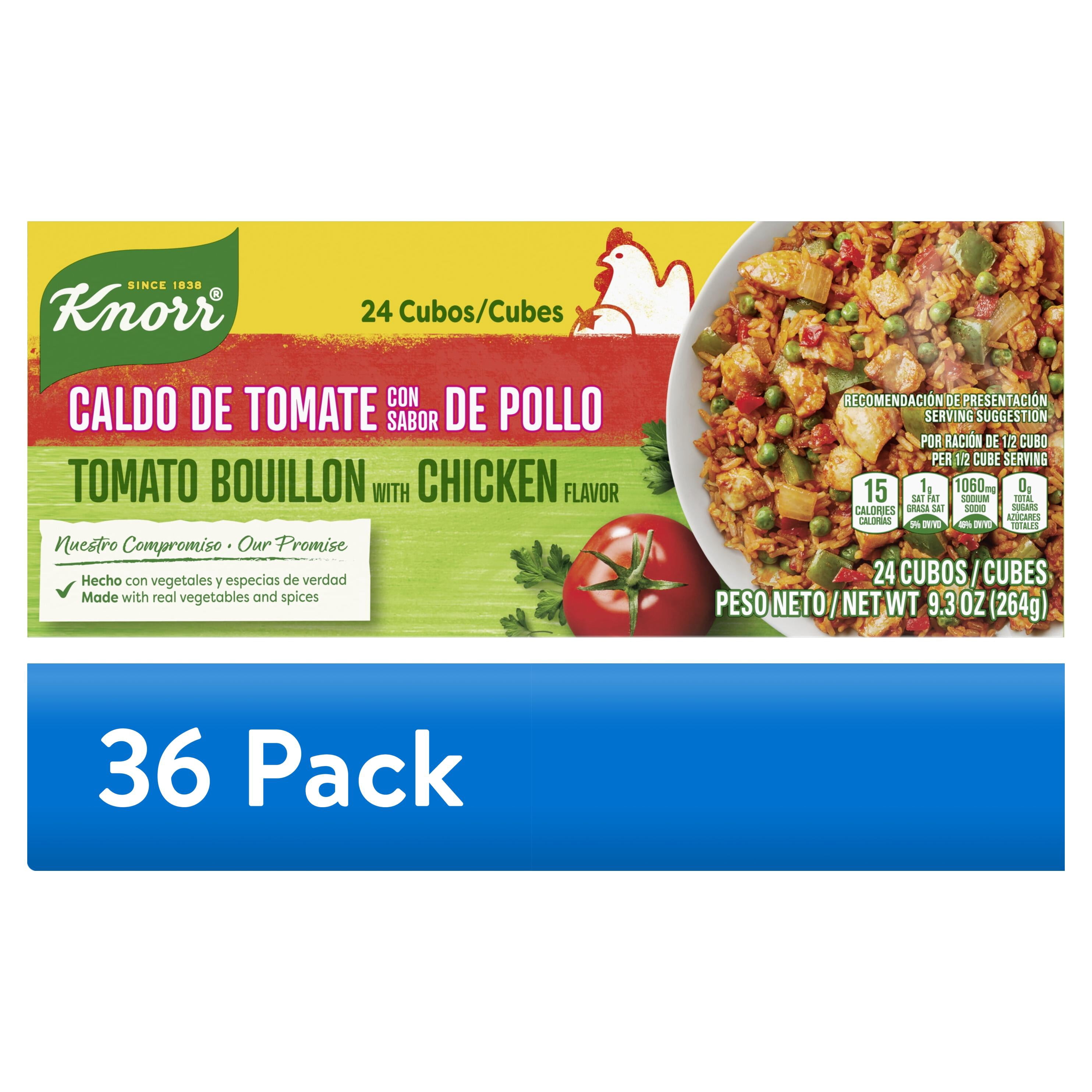 (36 pack) Knorr Tomato with Chicken Flavor Bouillon Cubes, 9.3 oz 24 Pack