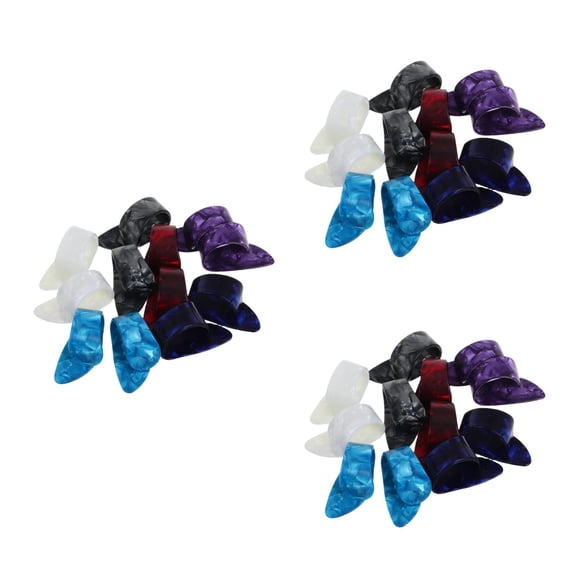 36-Piece Guitar Thumb Picks Set, Flat Finger Plectrums for Acoustic Guitar, Banjo, Ukulele, & Various String Instruments