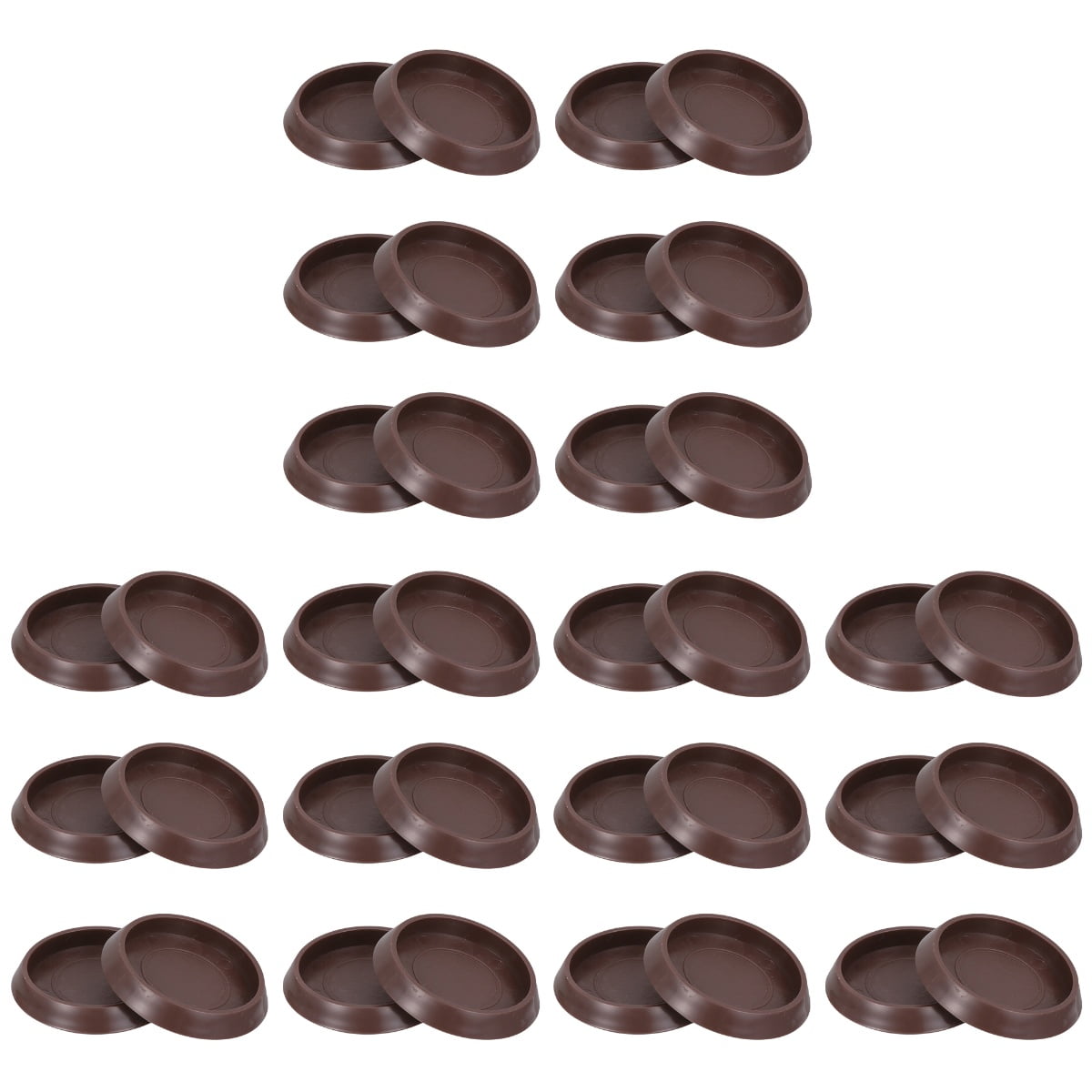 36 pcs Round Rubber Furniture Caster Cups with Anti Sliding Floor Grip Floor Protectors Bed