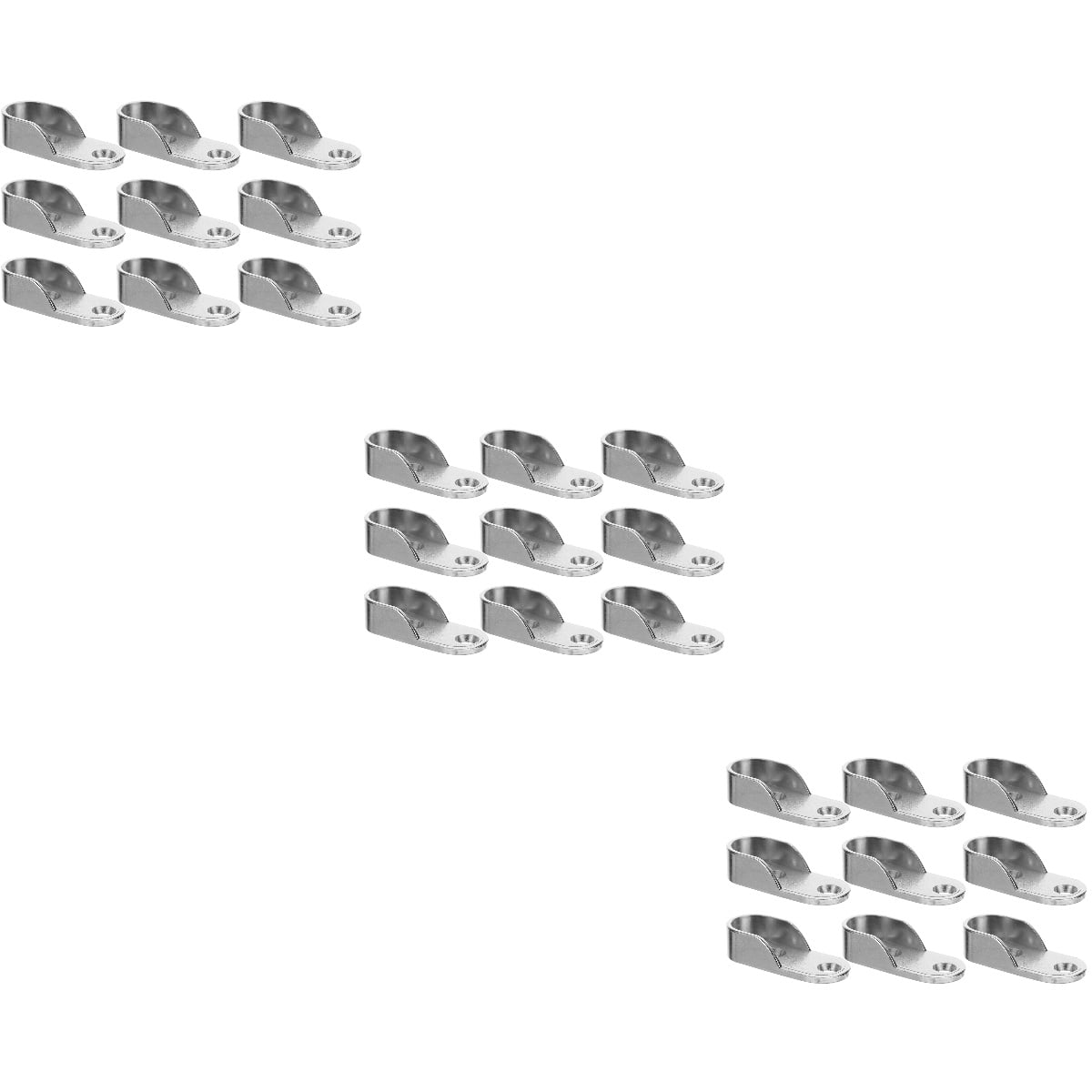 36 pcs Wardrobe Closet Pole Socket Rod End Support Closet Pipe Flange ...