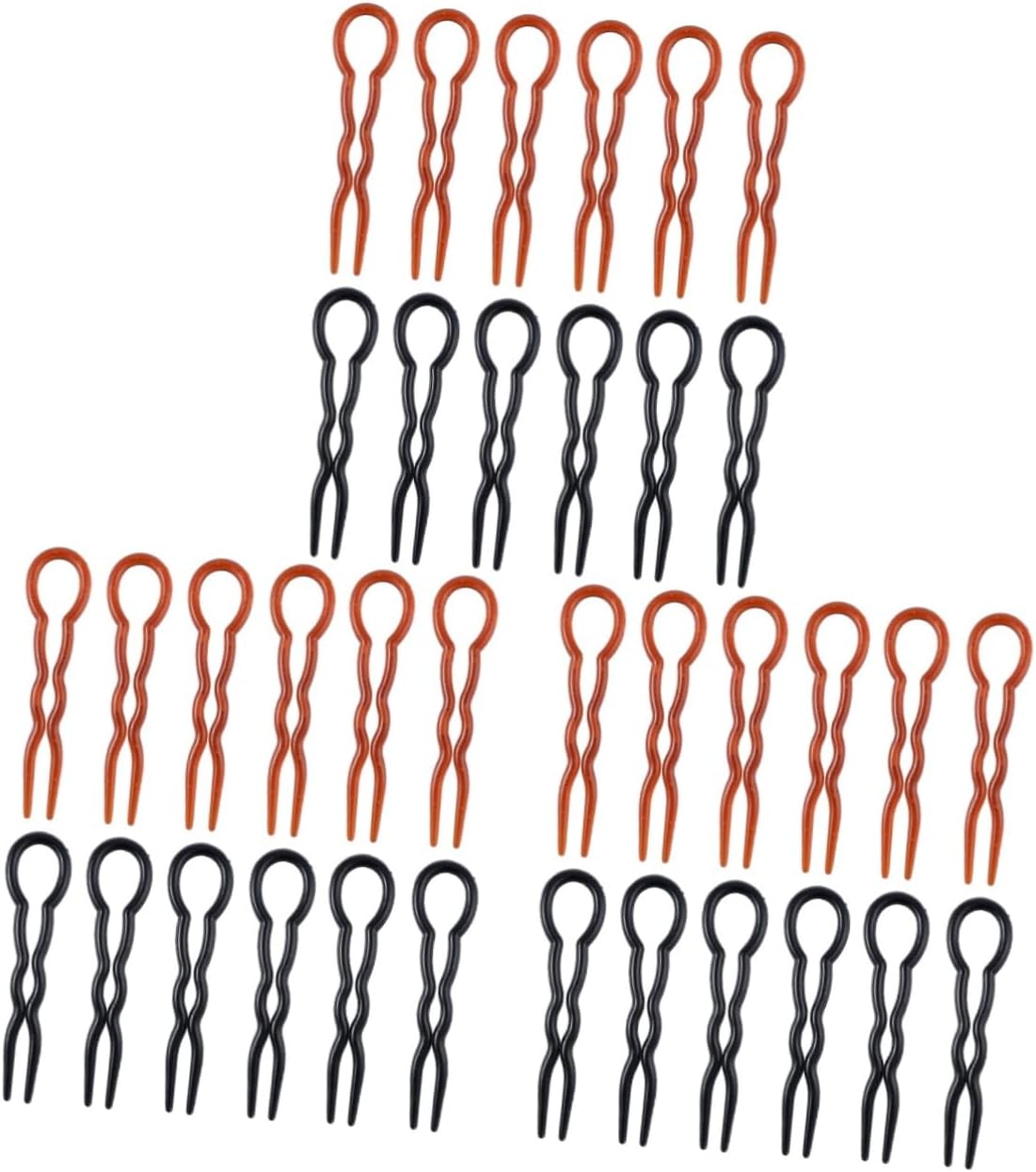 36 pcs hair forks and sticks for long hair u shaped bobby pins hair