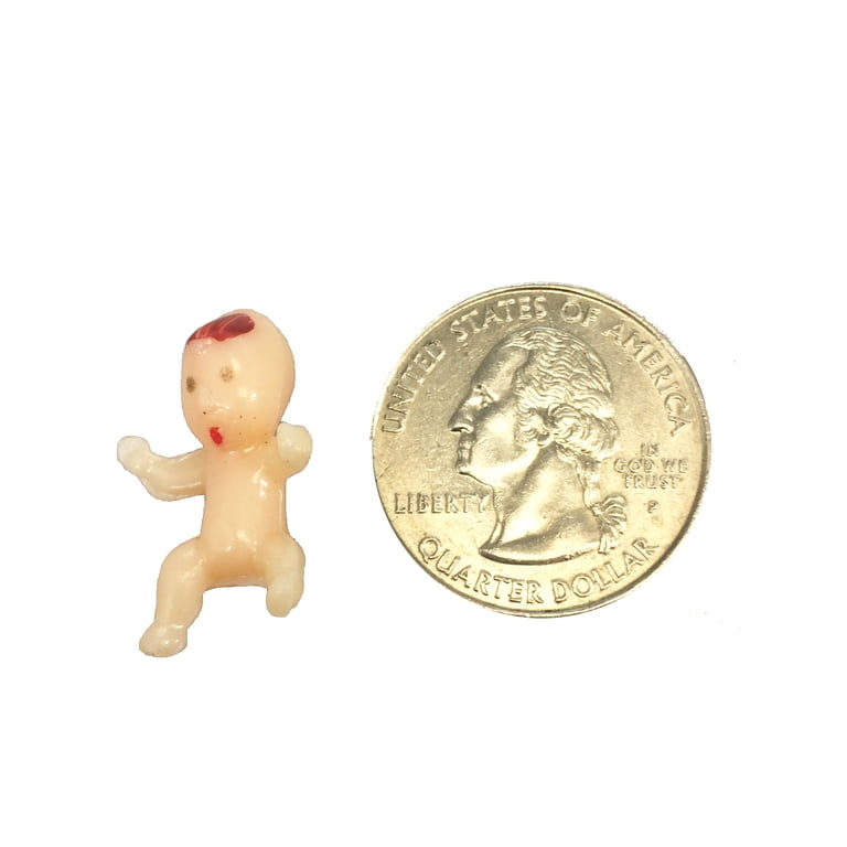 SHAOQINLIN 100 Pcs Mini Plastic Babies - 1 Inch Tiny Babies For Baby Shower Games, King Cake & Party Decorations (10 Colors)