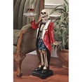 thumbnail image 1 of 36" Gothic Bones Skull English Butler Pedestal Sculptural Side Table, 1 of 1