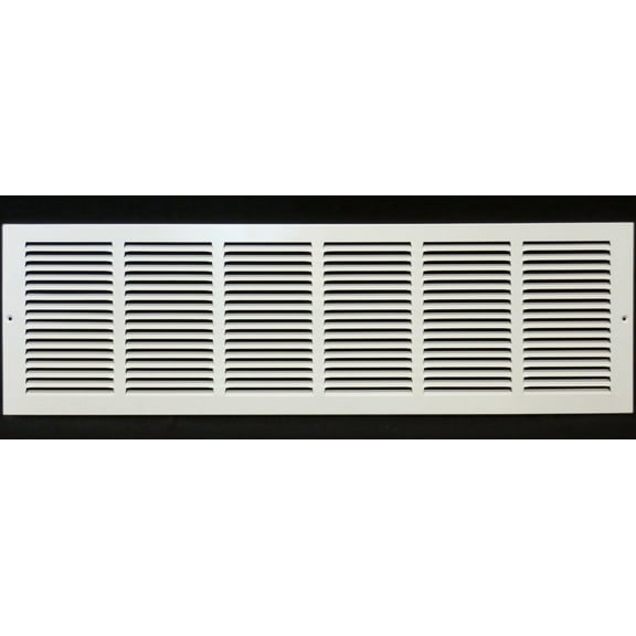 36"w X 10"h Steel Return Air Grilles Sidewall and Ceiling HVAC Duct Cover White