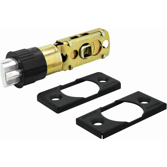 36-way adjustable door latch bolt (black, deadbolt)