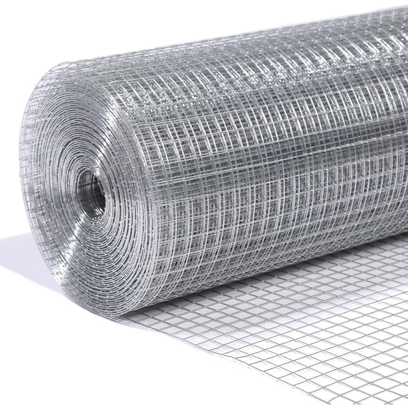 36" x 100' Hardware Cloth 1/4 inch Mesh 23 Gauge-Hot Dip Galvanized After Welding-Chicken Wire Fence Wire Mesh Roll Welded Wire Fencing mesh Wire Cloth Galvanized Wire Mesh Roll Gopher Barrier