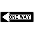 thumbnail image 1 of 36 x 12 One Way Left Arrow Sign - Highly Visible with 3M's High-Intensity Prismatic Sheeting - A Genuine Traffic Control Sign - Backed by a 10-Year 3M Warranty, 1 of 5