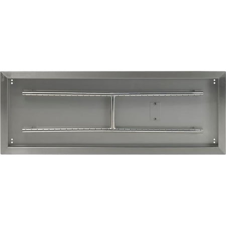 36 x 12 in. Stainless Steel Drop-In Fire Pit Pan - Rectangular