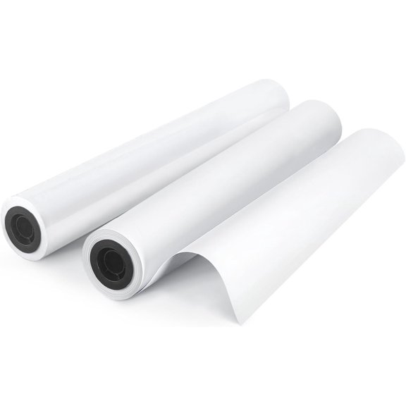 36" x 150' Wide Format Plotter Paper 2 Rolls, 20lb CAD Inkjet Paper Rolls 2" Core for CAD Printing Plotter Printers