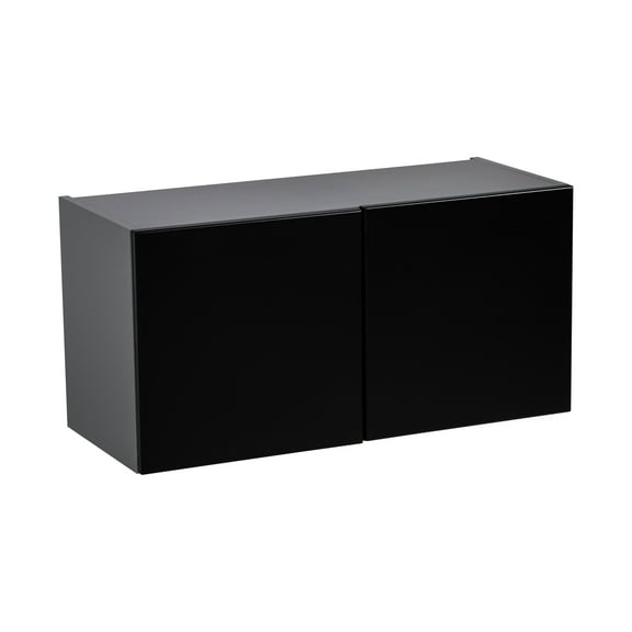 36" x 18" Wall Cabinet-Double Door-with Black Matte door