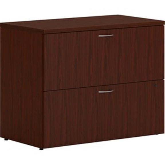 36 x 20 x 29 in. 2 x File Drawers Lateral File - Mahogany & Laminate