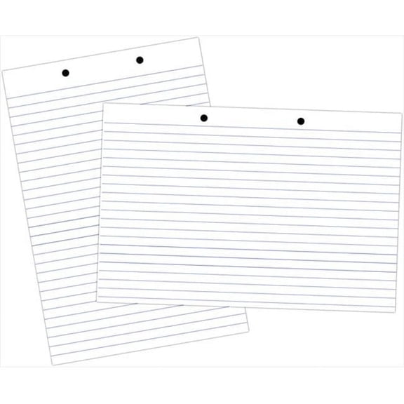 36 x 24 In. Primary Chart Long Way Ruled Newsprint Paper Pad For Primary Grade, 1 In. Ruled, 100 Sheets