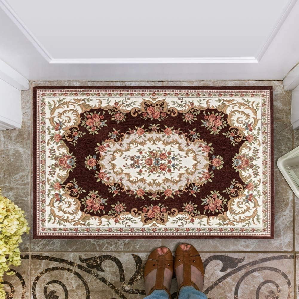 36 x 24 Inch GrayGreen Indoor Door Mat for Home Entrance, Front Door Mat Indoor Inside Outdoor Outside Entryway Rugs Indoor Welcome Mat Anti-Slip Rubber Back Low Profile