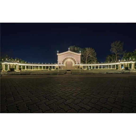 36 x 24 in. Balboa Park, San Diego Pavillion Fine Print Wall Art