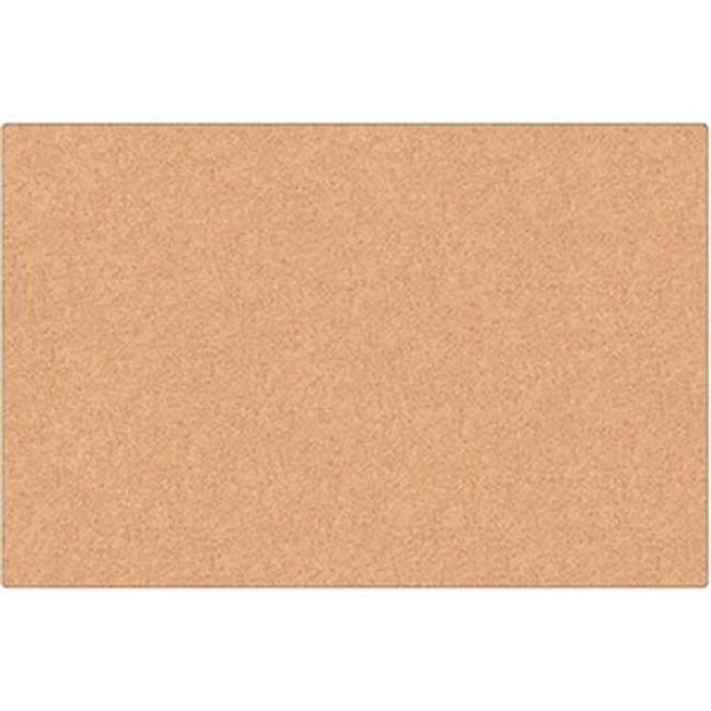 36" x 24" Frameless Natural Cork Bulletin Board