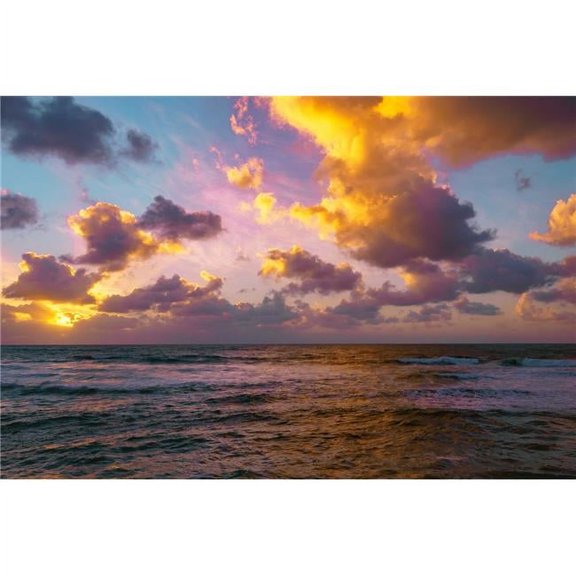 36 x 24 in. Cotton Candy Sunset in Ocean Beach, San Diego Fine Print Wall Art