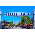 thumbnail image 1 of 36 x 24 in. Little Italy, San Diego with Plane Fine Print Wall Art, 1 of 1