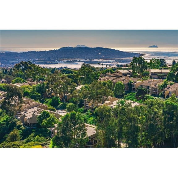 36 x 24 in. Mount Soledad, La Jolla View Fine Print Wall Art
