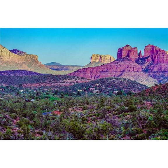 36 x 24 in. Sedona Arizona Daytime Landscape Print Wall Art