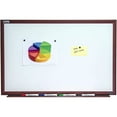 thumbnail image 1 of Mahogany Frame Dry-erase Whiteboard, 1 of 2