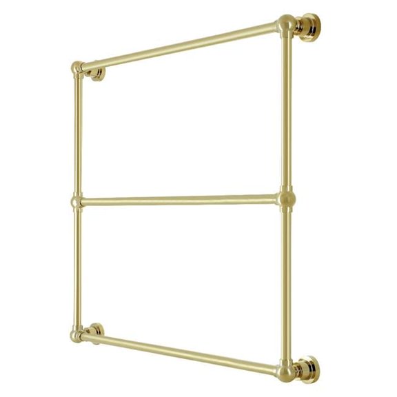 36 x 32 in. Palatine Wall Mount Towel Rack, Brushed Brass