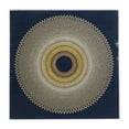thumbnail image 1 of 36" x 36" Blue Geometric Handmade Circular String Art Shadow Box with Canvas Backing, by DecMode, 1 of 5