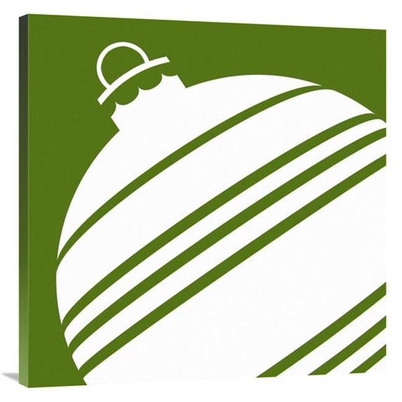 36 x 36 in. Christmas - Ornament Green Art Print - BG.Studio