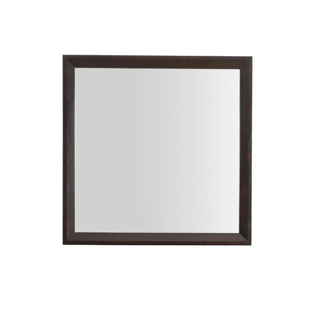 Classic Square 36"x36" Silver Wood Framed Dresser Mirror