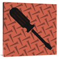 thumbnail image 1 of 36 x 36 in. Hand Tools - Flathead Screwdriver & Screws Art Print - BG.Studio, 1 of 1