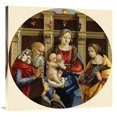thumbnail image 1 of 36 x 36 in. Madonna & Child with A Male Saint, Catherine of Alexandria & A Donor Art Print - Michelangelo Di Pietro Membrini, 1 of 1