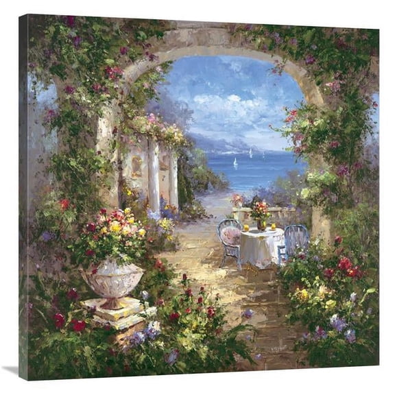 36 x 36 in. Mediterranean Arches II Art Print - Gabriela