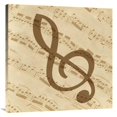 thumbnail image 1 of 36 x 36 in. Music - Treble Clef Art Print - BG.Studio, 1 of 1