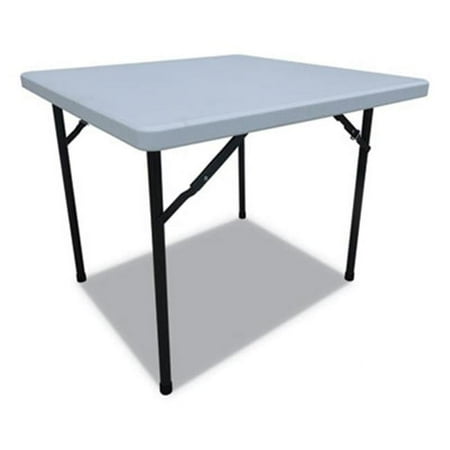 36 x 36 in. Square Plastic Folding Table, White