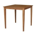 36 x 36 in Wood Counter Height Dining Table with Shaker Legs
