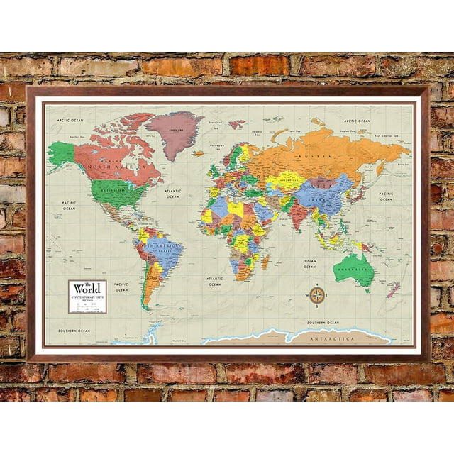 36" x 42" California Wall Map Official Executive Laminated Poster by Swiftmaps