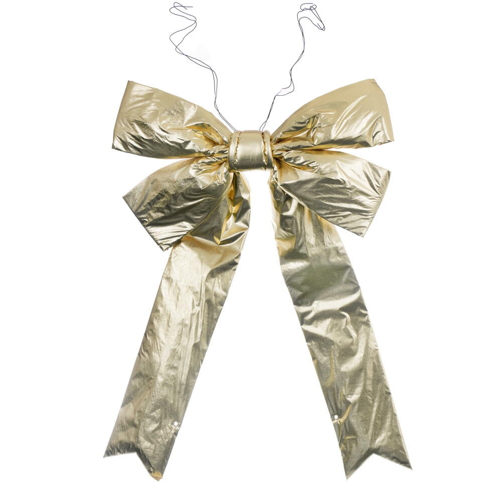36" x 45" Gold Metallic UV Bow 9" Size