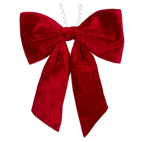 36" x 45" Red Faux Fur Bow